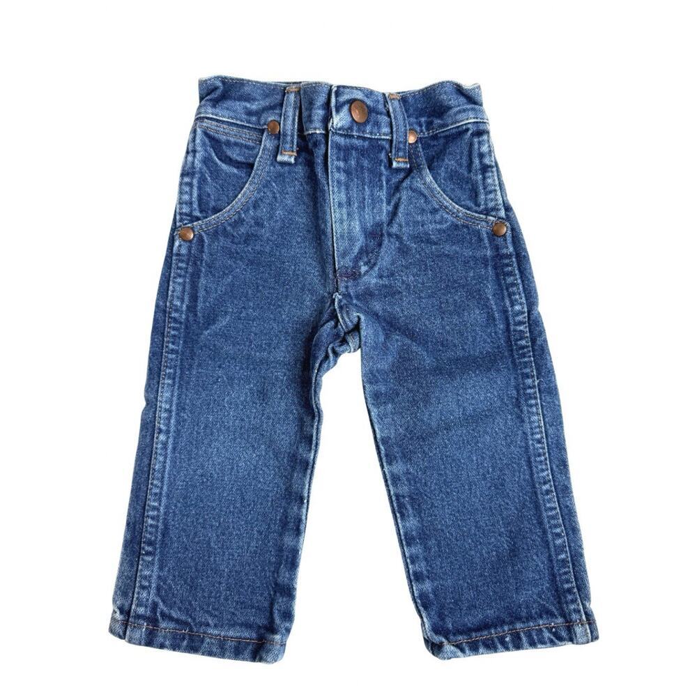 Vintage Wrangler Kids 1T Slim Toddler Boys Blue Cowboy Cut Jeans 13MWZJP - Picture 2 of 9